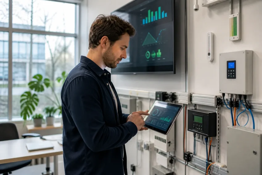 Smart building retrofit with AI automation and minimal renovations