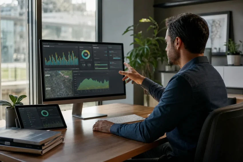 Smart building with AI energy compliance technology in 2026