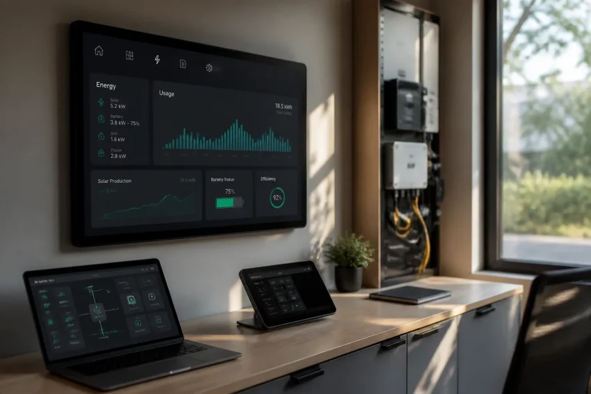 Artificial intelligence concept with digital brain and data visualization