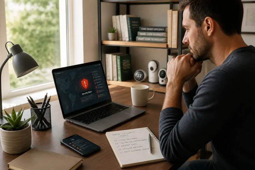 Cybersecurity expert analyzing data breach recovery strategies