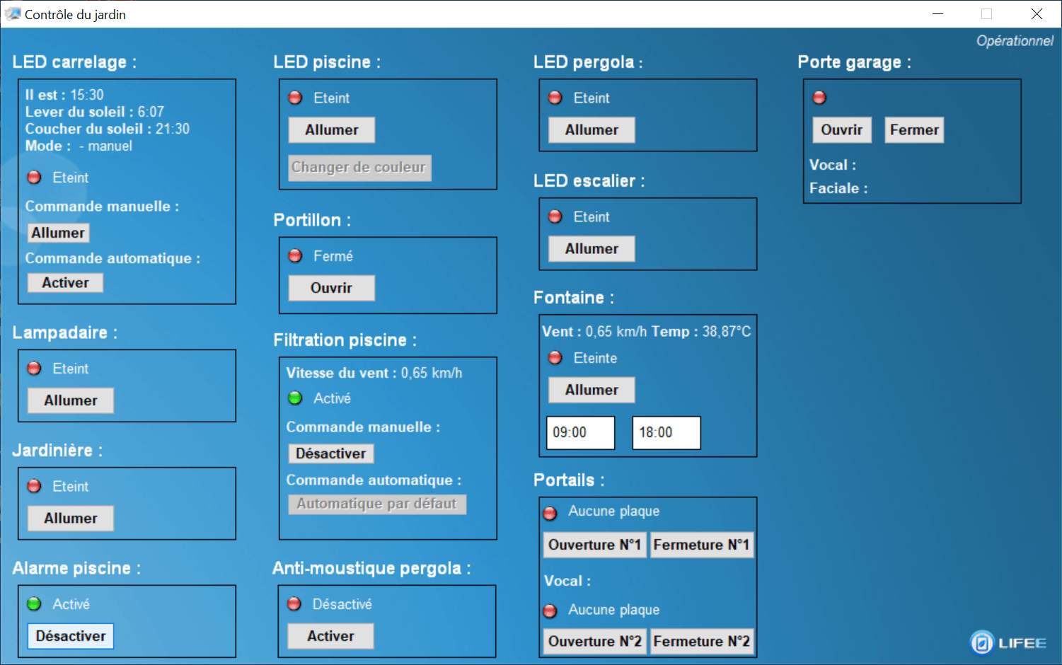 Outdoor smart system - Integrated garden and terrace management